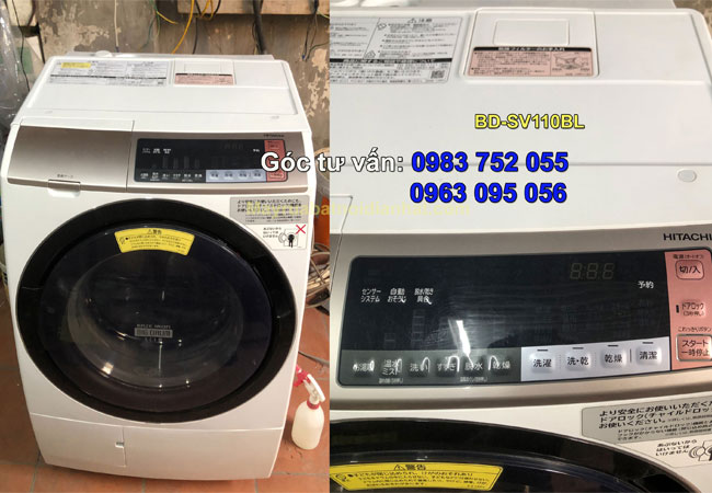 Máy giặt Nội Địa Nhật Hitachi BD-SV110BL như Mới Cao Cấp