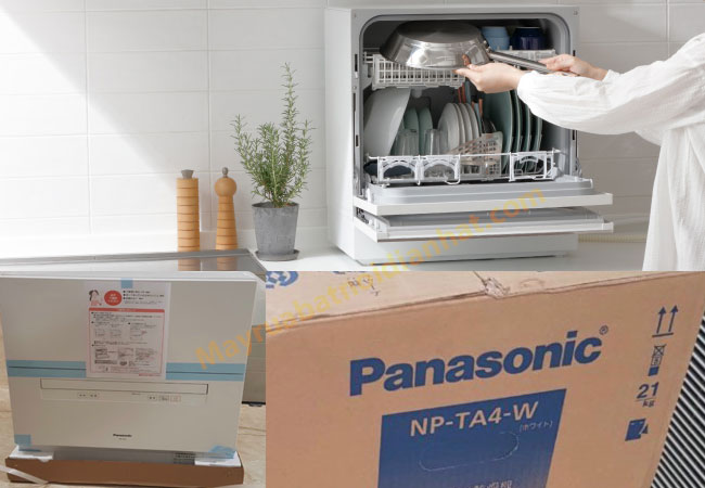 Máy rửa bát Nhật Panasonic NP-TA4-W AI Econavi Đời Mới